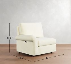 Build Your Own PB Comfort Modern Roll Arm Power Reclining Sectional