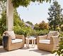 Gideon Wicker Swivel Outdoor Lounge Chair