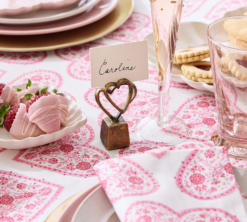 Interlocking Hearts Place Card Holders - Set of 4