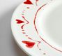 Painted Hearts Stoneware Salad Plates - Mixed Set of 4