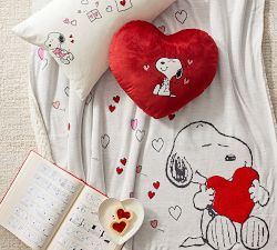Peanuts Snoopy&#8482; Heart Velvet Shaped Pillow
