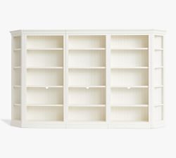 Aubrey Wall Bookcase with Cabinets (139&quot;)