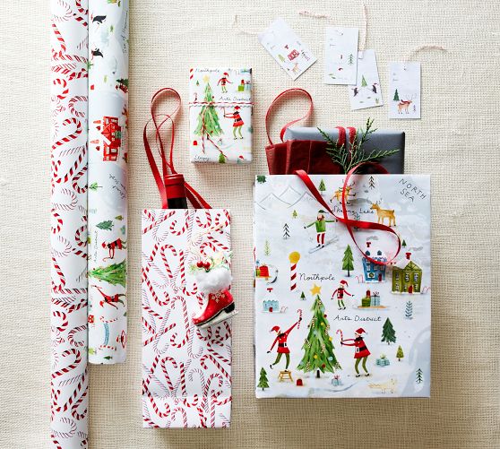 19-Piece Holiday Gift Wrapping Set - North Pole