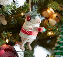 Bottlebrush Cat Ornament