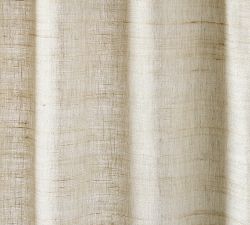 Raw Silk Linen Curtain