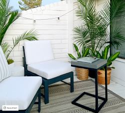 Sloan 15&quot; Concrete &amp; Iron Outdoor C-Table