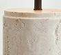 Damen Petite Travertine Table Lamp (9&quot;)