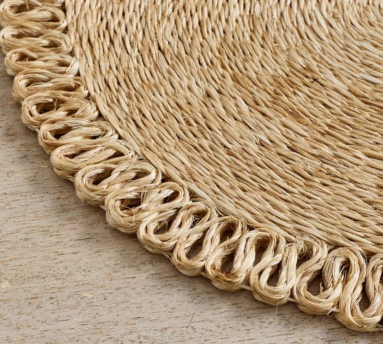 Abaca Handcrafted Round Placemats - Set of 4