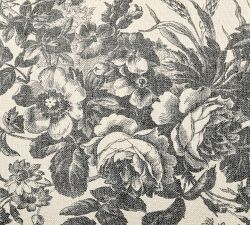 Sorrel Floral Toile Lumbar Pillow