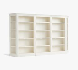Aubrey Wall Bookcase with Cabinets (139&quot;)