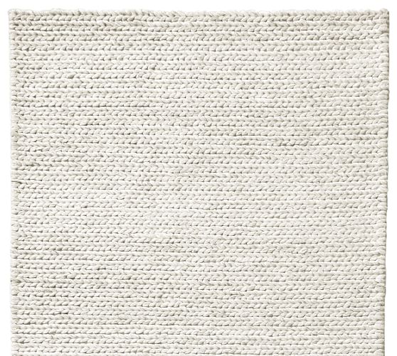 Chunky Knit Sweater Handwoven Rug