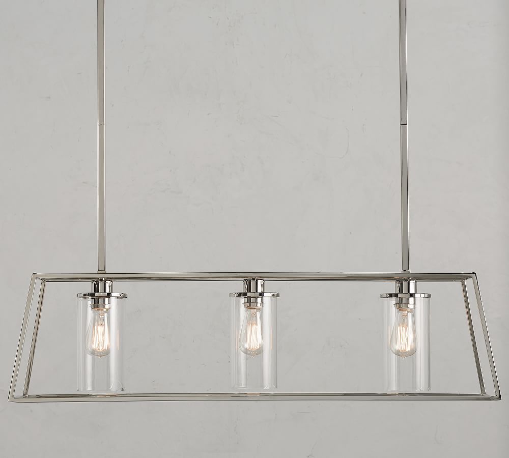 Zaire Chandelier, Polished Nickel (9&quot;)