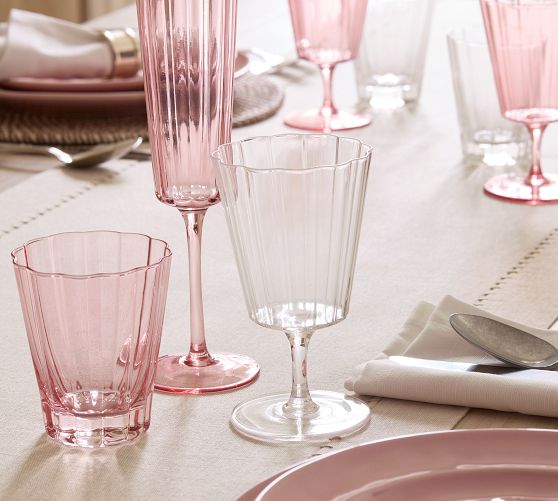 Fluted Glass Goblets