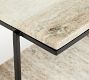 Handcrafted Beige Marble Tiered Stand