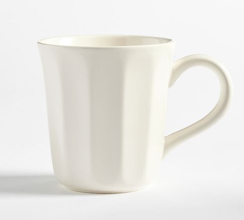 Heirloom Stoneware Mugs, Set of 4 - White