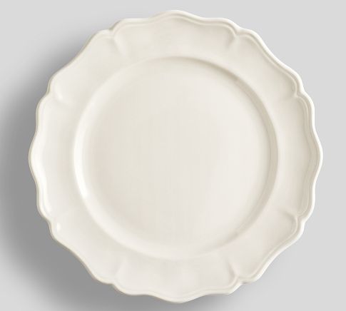 Heirloom Stoneware Dinner Plates, Set of 4 - White
