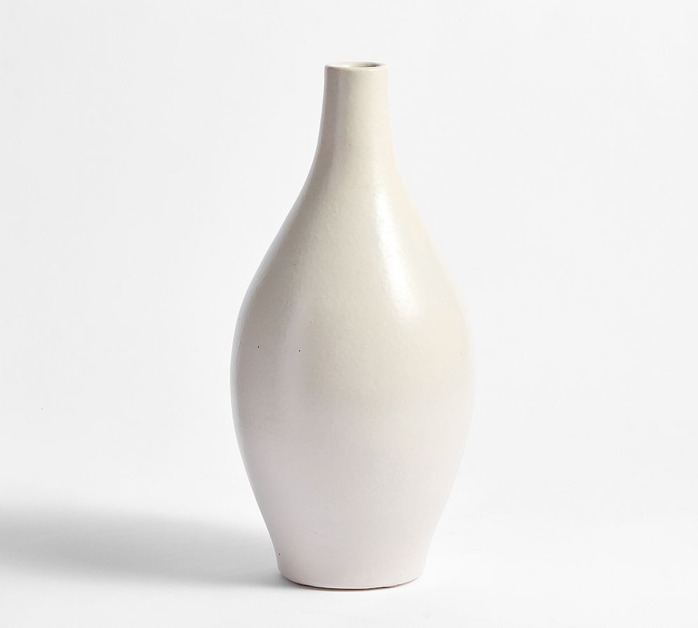 Open Box: Nolina Vase, Large - White