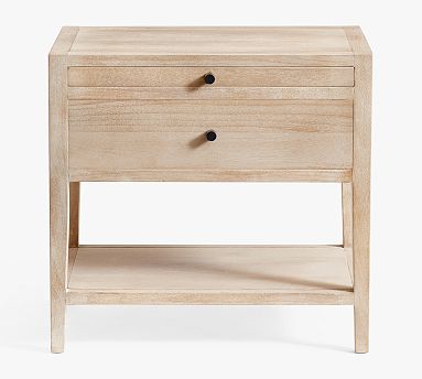 Rylee 25&quot; Nightstand, White Wash