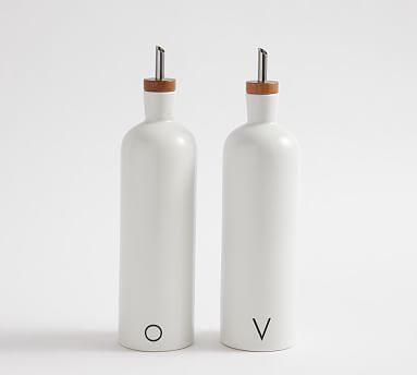 Mason Stoneware Oil &amp; Vinegar Cruet - Ivory