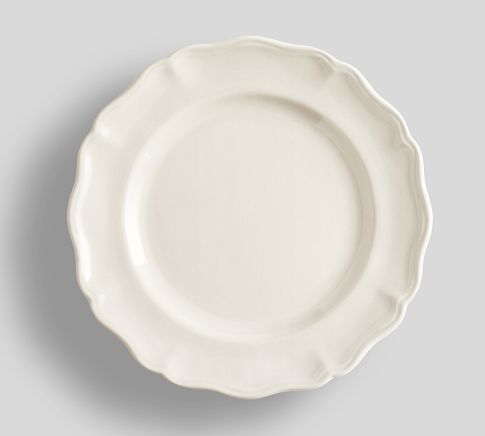 Heirloom Stoneware Salad Plates, Set of 4 - White