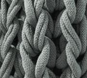 Colossal Ribbed Handknit Throw Blanket