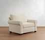 Buchanan Roll Arm Upholstered Chair-And-A-Half, Polyester Wrapped Cushions, Rustic Chenille Ivory