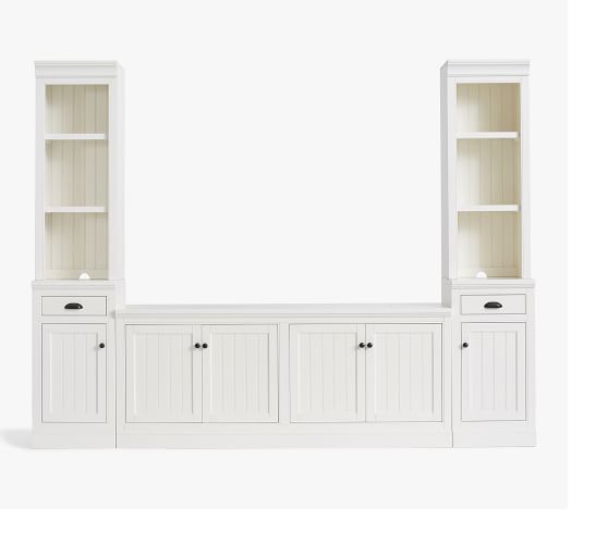 Aubrey 5-Piece Entertainment Center (108") - Dutch White