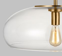 Bardot Round Glass Pendant (22&quot;)