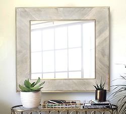 Sedona Wood Square Mirror, 36&quot; x 36&quot;