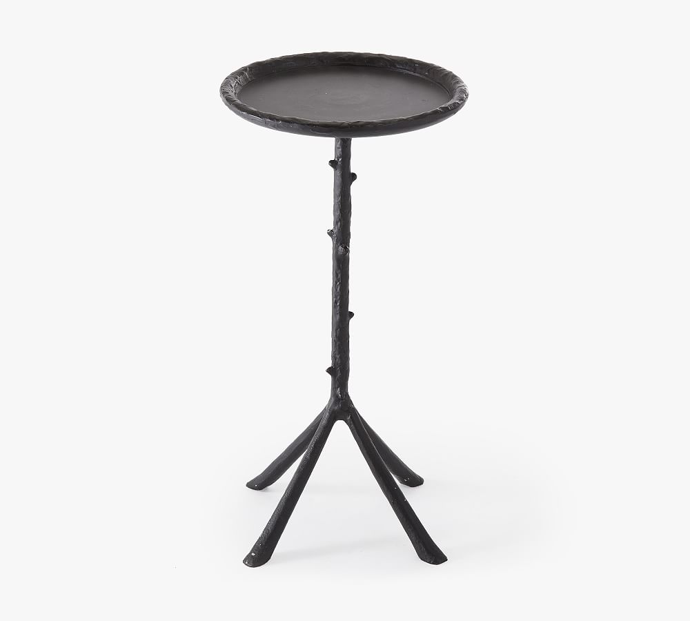 Twig Round Metal Accent Table (11&quot;)