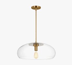Bardot Round Glass Pendant (22&quot;)