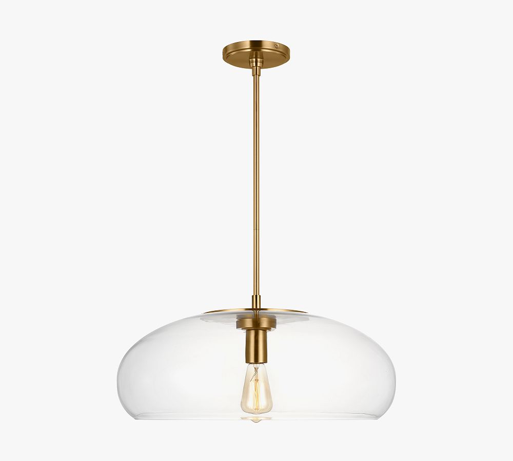 Bardot Round Glass Pendant (22&quot;)