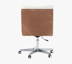 Elm Tufted Upholstered Swivel Desk Chair
