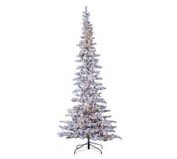 Pre-Lit Flocked Austin Pine Artificial Christmas Trees
