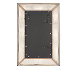 Harley Cane Rectangular Wall Mirror