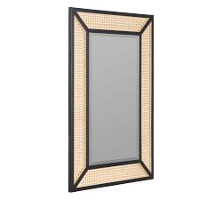 Harley Cane Rectangular Wall Mirror