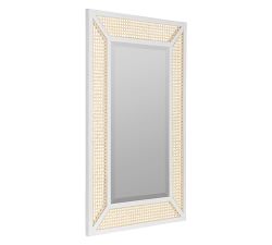 Harley Cane Rectangular Wall Mirror
