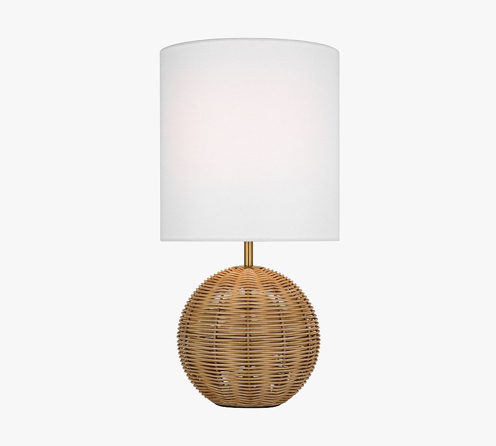 Soleil Round Rattan Table Lamp (19&quot;)