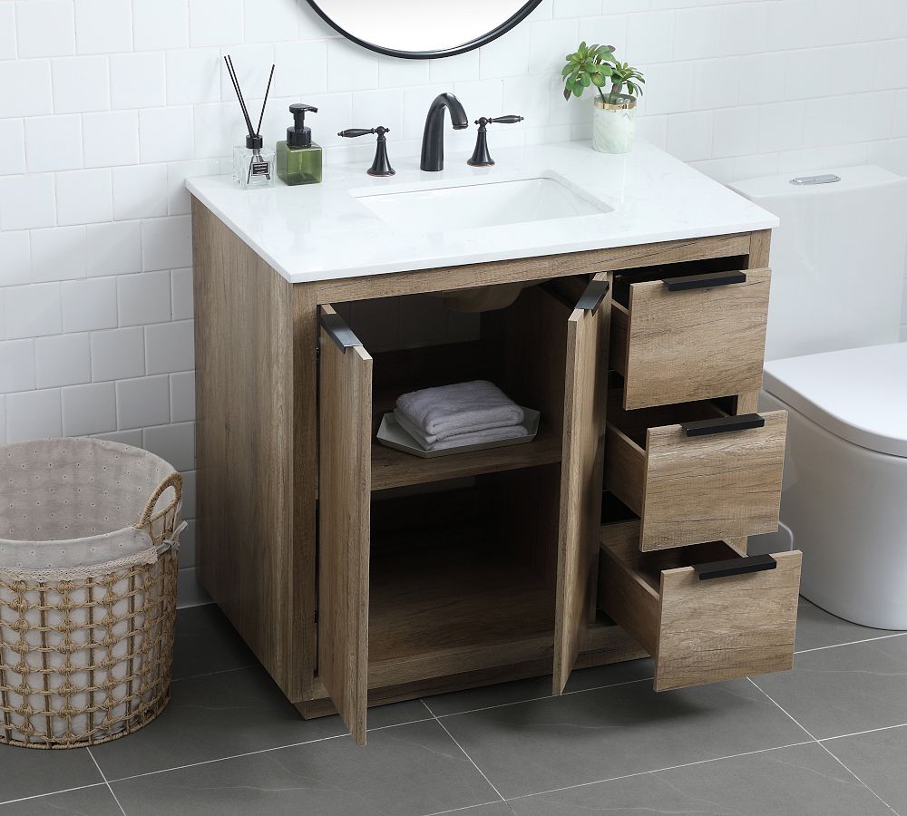 Blake 36-42" Single Sink Vanity | Modern Bathroom Style