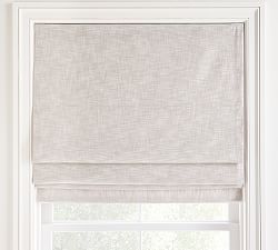 Custom Seaton Textured Cotton Cordless Roman Blackout Shade