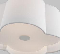 Ellen Linen Flush Mount (14&quot;)