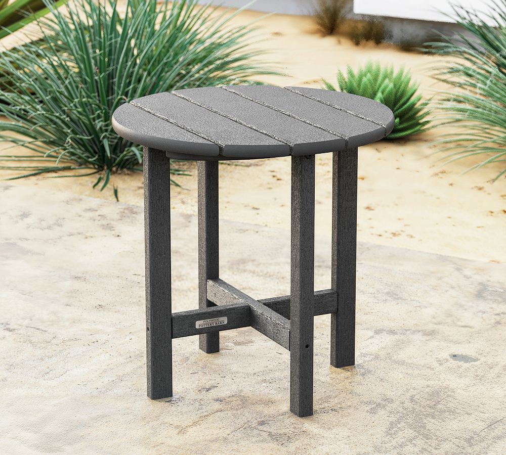 Pottery Barn x Polywood Round Outdoor Side Table (18&quot;)