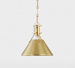Jocelyn Flared Metal Pendant (9.5&quot;-16&quot;)