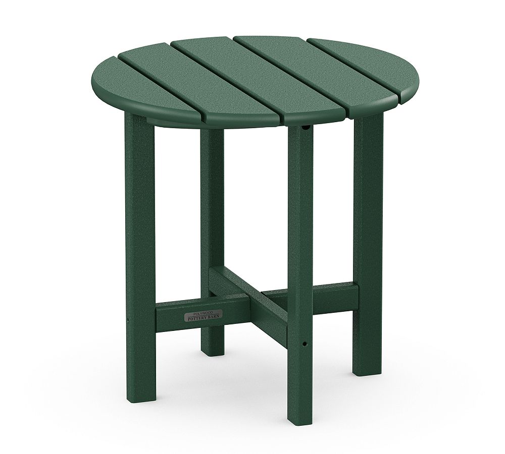 Pottery Barn x Polywood Classic Round Outdoor Side Table (18&quot;)