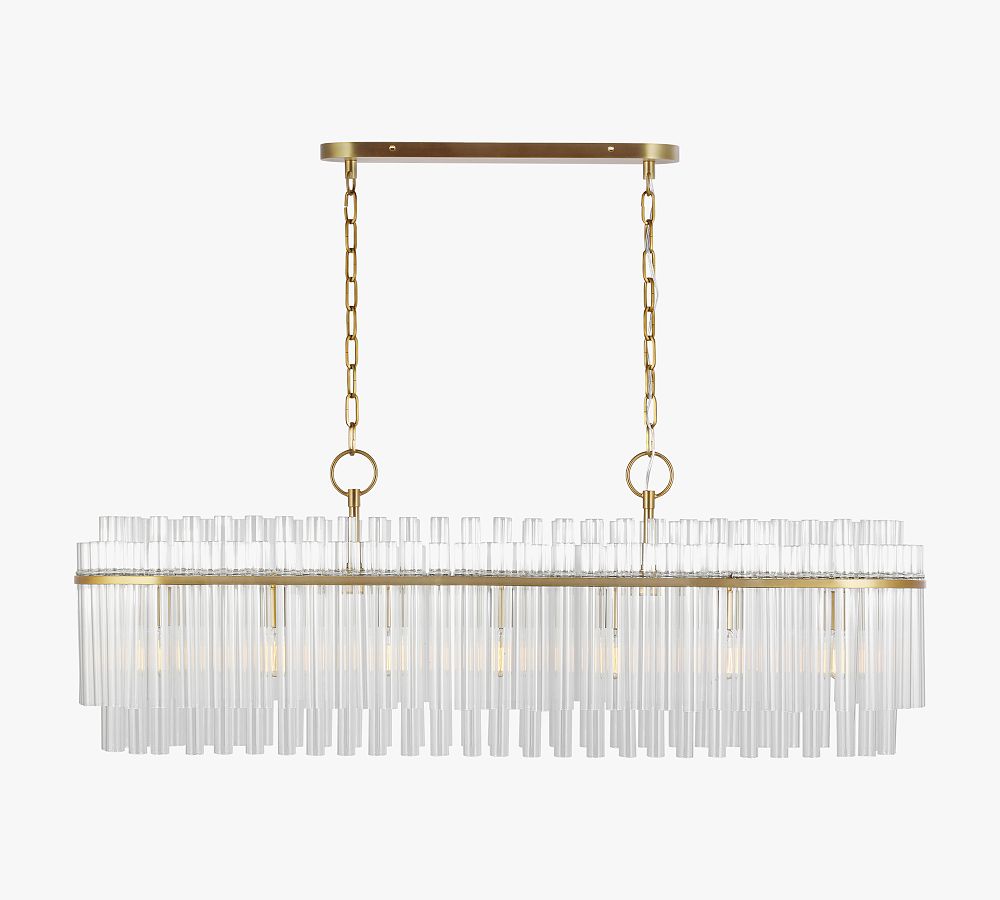Scarlett Linear Glass Chandelier (48&quot;)