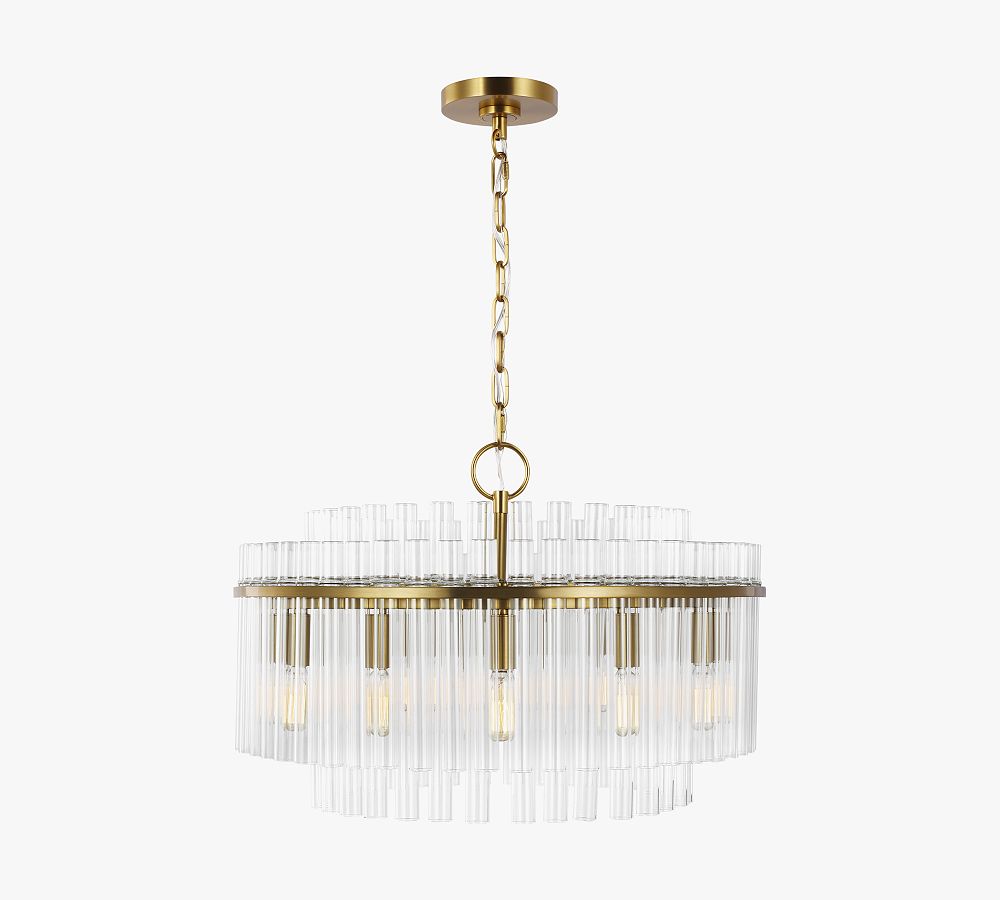 Scarlett Round Glass Chandelier (24&quot;-32&quot;)