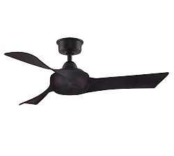 Wrap 44" Indoor/Outdoor Ceiling Fan, Dark Bronze With Dark Walnut Blades