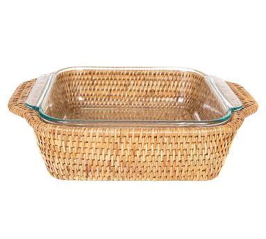 Tava Square Rattan Baker - Honey