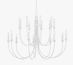 Cyan 7-Light Metal Chandelier (22-42")