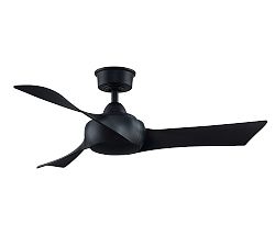 Wrap 44" Indoor/Outdoor Ceiling Fan, Black With Black Blades